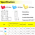smseace 80Pcs Right Angle Spade Connector, Nylon Quick Disconnect Flag Terminal, 90 Degree Wire Terminal Connector