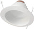 6 inch 6 inch (17550AWL) NICOR Lighting White Wet Location Rated Cone Baffle Trim, Fits Housings