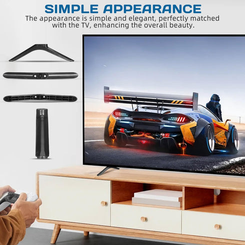 SHINEOFI 32inch Universal TV Stand Legs with Screws Tabletop TV Stand Mount Legs Replacement for Smart Tvs TV Pedestal