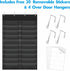 Storage Pocket Chart, Heavy Duty Wall File Organization Folder with 20 Clear Pockets for Classroom & Office
