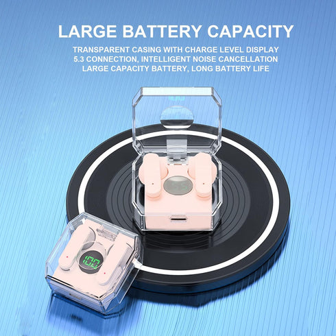 K30 Language Translator Earbuds - 144 Languages Online Voice Translator Device, Fingerprint Control, Bluetooth 5.3