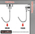 FINDMAG Magnetic Hooks, 30lbs+ Heavy Duty Hooks, Swivel Swing Hooks for Fridge, Kitchen, Garage, 20 Pack, Silver