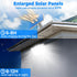 2 Pack 318 3 IP65 Peasur Solar Motion Lights Outdoor, LED Solar Security Light with Modes, Waterproof Powered Flood