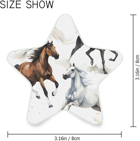 Burbuja 0.2W Running Horses LED Night Light Plug into Wall Star-Shaped Nightlight Dusk to Dawn Auto Sensor for Bedroom