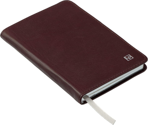 Classic Leather Notebook Journal, Softcover, Cacao Brown, Pocket (3.8" x 5.7"), 186 Ruled Pages, Heritage Collection, Table of Contents w/Numbered Pages by Leatherpress