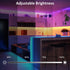 8 Counter, 13ft LAFULIT PCS RGB Under Cabinet Lights Kit, App and Remote Control Led Strip Lights, Music Sync Color