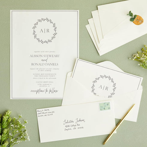 Juvale 100 Piece Cotton Stationery Paper and Envelopes Set for Writing Letters, Wedding Invitations, Resume (Ivory, 8.5 x 11 In) by Juvale