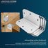 Lakeyulystore 4 Inch Projects,4" 2" 2" ,4 Pack L Brackets Corner Braces ,for Wood Furniture, Corner Brackets for Wood