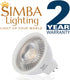 Simba Lighting LED MR16 3.5W 12V Light Bulb - 6 Pack 20W Halogen Replacement for Landscape, Accent, Track Lights