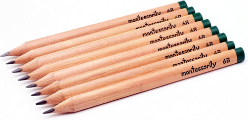 Jumbo Thick Triangular Pencils for Preschoolers, Kids 3-6 yr old - My First Learning Pencil 6B