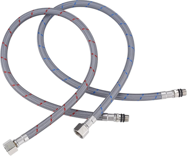 ARCORA 24" Bathroom Faucet Hose - Braided Nylon cUPC Supply Lines with 3/8" Female Compression Thread