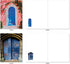 The Best Card Company - 20 Blank Note Cards Bulk Box 4 x 5.12 Inch + Envelopes, Architectural Doorways Collection (10