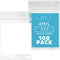 GPI - 2" x 3" - Bulk Pack of 100, 4 Mil Thick Clear Plastic Reclosable Zip Bags with Write-on White Block
