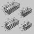 Pegboard Baskets Accessories for Storing Items Not Easy to Hang on Pegboard - 4 Pcs (Black Light-Duty)