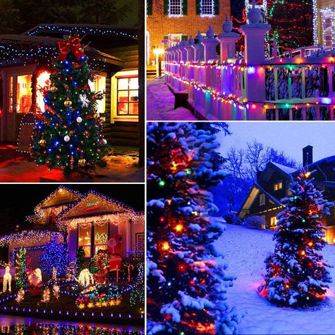 164Ft 500 8 Tcamp LED Solar Christmas Lights Outdoor Waterproof with Remote Timer, Modes Solar Powered Fairy String