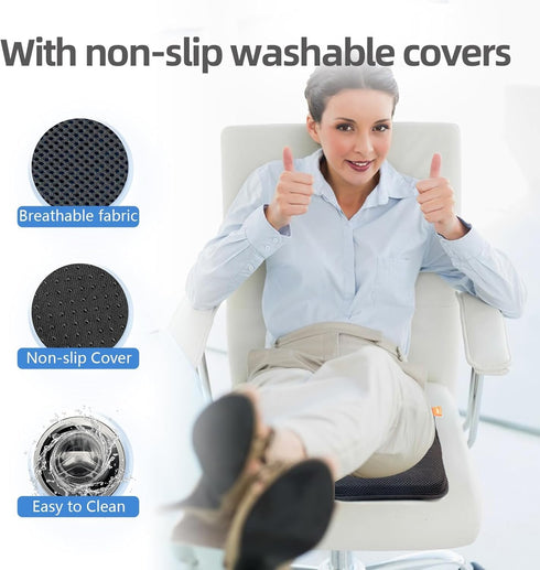 Comfortable Foldable Travel Seat Cushion for Airplane & Office