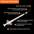 31g 0.5cc Syringes, 1/4 Inch-6mm Compatible U-100, Accurate Measuring, Individually Sealed Packaging (Pack of 100)