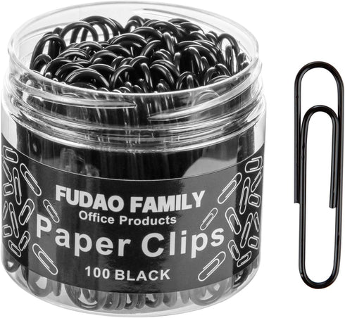 Jumbo Paper Clips, 2 Inch Paper Clip, 100 pcs Large Paperclips (Jumbo, Black)