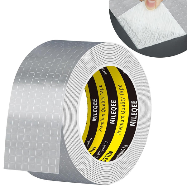 Butyl Sealant Tape, Waterproof Aluminum Foil, 2 Inch Joist Tape for Decking, 16.4FT Silver