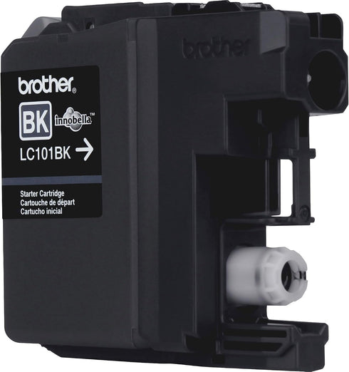 Brother LC101BK, 300 LC101 Genuine Standard Yield Black Ink Cartridge, Replacement Black Ink, Page Yield Upto Pages