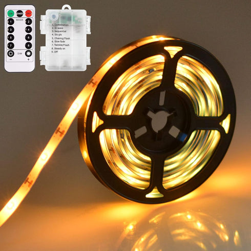 LED Strip Lights Battery Operated, 9.8 Ft 90 LED Led Strip Lights