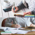 WY WENYUAN Gel Pens, 12 pcs Black Ink Fine Point Smooth Writing Pens for Journaling and Note Taking, Cute Office