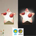 ALAZA Merry Christmas Red Ball Snowflake Star Shaped LED Night Light Dusk to Dawn Sensor Plug in Night Home Decor Desk
