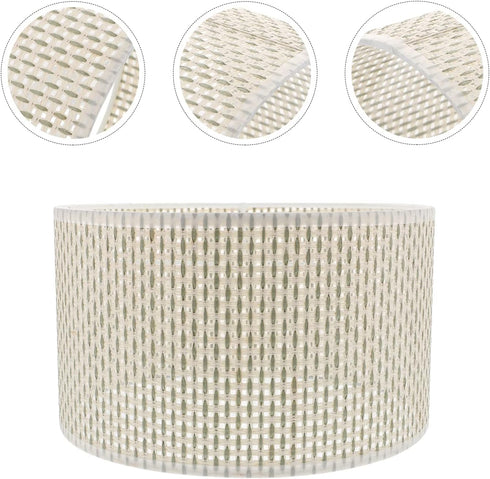 Bulb Wicker rattan lampshade Lamp Shade Woven Chandelier Lamp Shade Rattan Clip On Lampshades Ceiling Light Cover