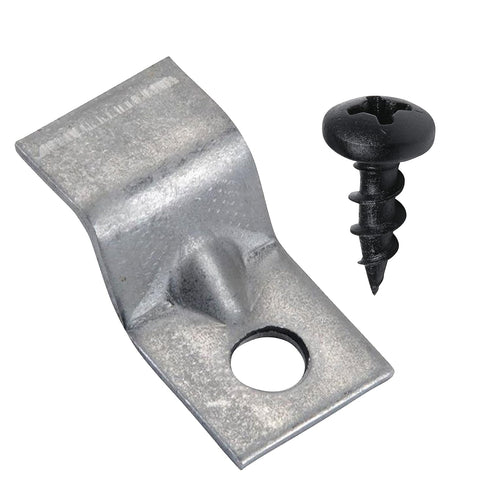 Rok Hardware 20 Pack 14 Gauge Table Top Fasteners with Screws, Steel Z Clip Tabletop Connectors