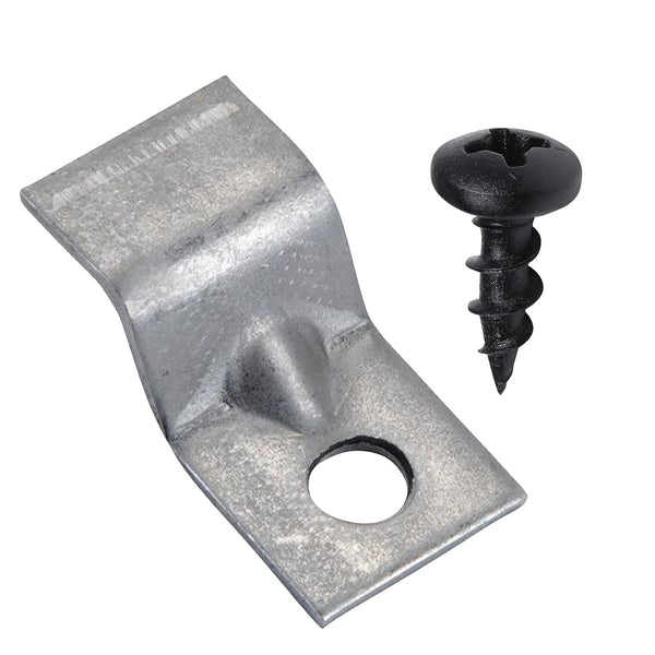 Rok Hardware 20 Pack 14 Gauge Table Top Fasteners with Screws, Steel Z Clip Tabletop Connectors