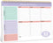 Weekly To Do List Notepad, 52 Undated Sheets, 8.5"×11", Desk Planner for Work and Home, Violet Dream
