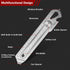 7-In-1 Multipurpose Utility Knife, Stainless Steel Retractable Box Cutter with 10PC SK5 Blades