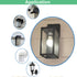 SETEN 4-Pack 10W Bulbs, 75W, 4000K 1100LM, A19 Bulbs, E26 (Non-Dimmable) Dusk to Dawn LED Light Equivalent Cool White