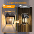 3 1Pack LUTEC Solar Wall Lights Outdoor, Solar Wall Lanterns with Modes, Dusk to Dawn Motion Sensor Led Sconce Lights