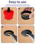 GA1FSL Grommet Grommet 2 Inch (10 Pack) (50mm) Desk & Cable - Black Desk Hole Cover with Hole Saw - Cable Management
