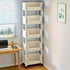 Generic 5-Tier Rolling Storage Cart - Multi-Level Metal Organizer with Wheels for Bedroom, Kitchen, Bathroom - Easy