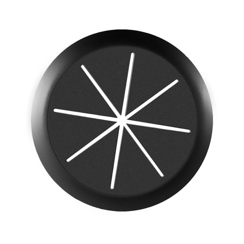 HYCC 2 Inch Desk Grommet Black, Flexible Cable Hole Cover for Cables - 5 Pack