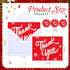 75 Pack 5.5 4.5 Inch Gueevin Christmas Thank You Cards with Envelopes and Stickers Bulk x Red Snowflakes Holiday Thank