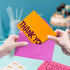 50 6x4 Kids Thank You Cards Bulk - Thick, in Blank Thank You Notes with Envelopes and Stickers - Fun, Colorful Designs