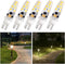 PYJR T10 Wedge Base LED Bulbs 12V Low Voltage 2W 200Lm Warm White for Landscape Pathway Lighting (Pack of 5)
