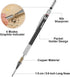 Enhon 2mm Mechanical Carpenter Pencil Set with 12 Marker Refills and Sharpener, Woodworking Marking Tool for Deep Hole