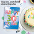 The Best Card Company 30th Birthday Greeting Card with Envelope - Milestone Congrats Notecard for 30 Year Old