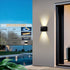 Boaskul 20W,3000K Outdoor Wall Lights Fixture Exterior Modern Front Porch Sconces Hardwired Wall Mount Up Down Lighting