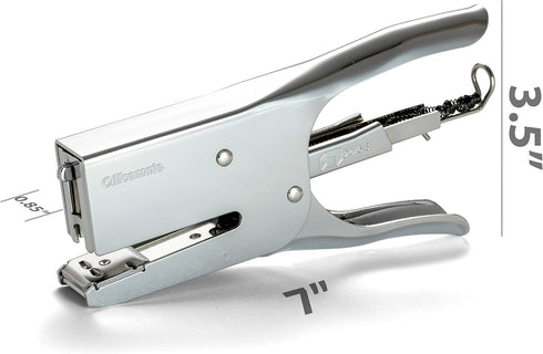 Officemate Classic Plier Stapler Bundle with 10,000 Staples, Metal, Silver (97768) by Officemate