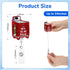 Namifin Retractable Badge Holder - Lightweight Badge Reel with ID Clip for Nurses and Office Workers