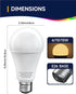 3 Way LED Light Bulbs, 30 70 100W Equivalent, Warm White 3000K, Dimmable A19, E26 Medium Base, 2 Pack