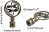 Runseaway 2PCS Dragonfly Design Lamp Finial, Antique Brass Lamp Shade Decoration Cap Knob, Solid Metal Screw Top