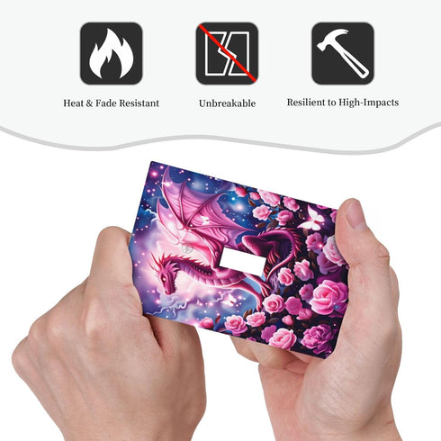 HTSAHKV 3 5 Inch Pink Dragon Flower Wall Plate Light Switch Cover Single Gang Outlet Faceplate Print Plate Cover X