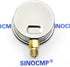 SINOCMP 40Mpa/0-400bar/0-6000PSI Multi Purpose Double Scale Stainless Steel Glycerin Filled Hydraulic Pressure Gauge