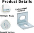 Runseaway 20Pcs Table Top Fasteners, Heavy Duty Steel Z Clips & Adjustable Corner Brackets with Screws, Tabletop